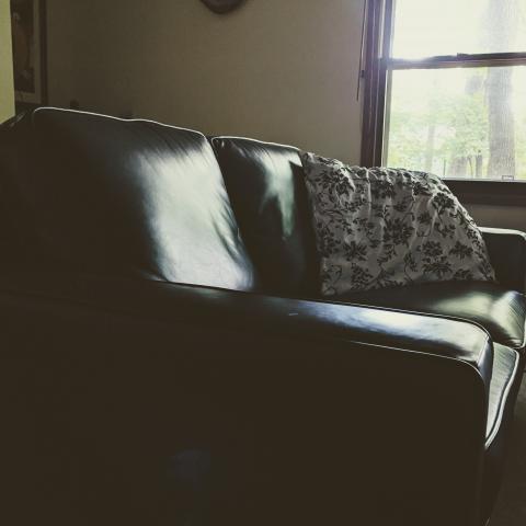 Empty couch in my house