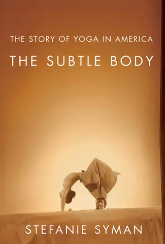 Title page from The Subtle Body with someone doing wheel pose