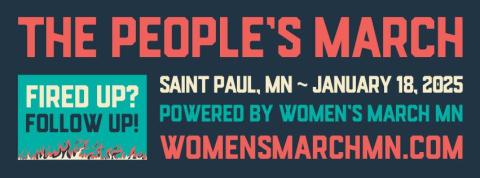 people's march promo, taking place in st. paul on jan 18, 2025