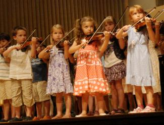 Children Playing Violin Suzuki Institute 2011