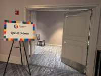 a sign that says the quiet room next to a hotel conference door